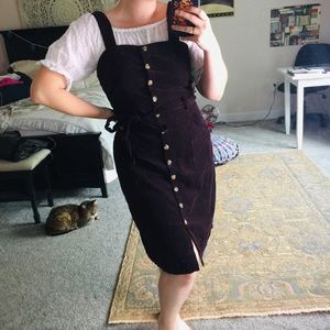 •purple corduroy dress•